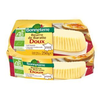 322 Beurre baratte doux 250g