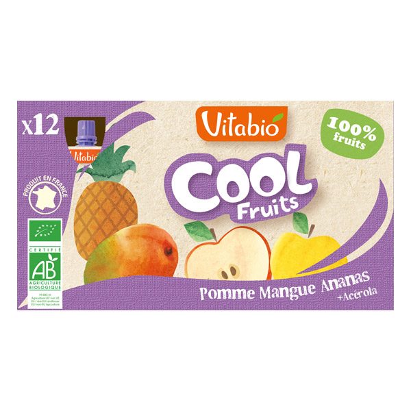 COOL FRUITS POMME MANGUE ANANAS 12X90G