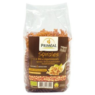 SPIRALES BLE LENTILLES CORAIL 250G – PRIMEAL